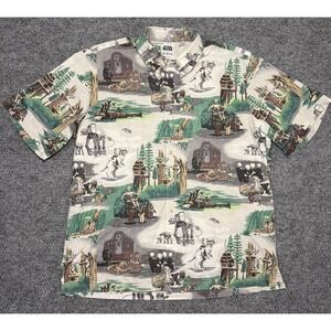Star Wars Reyn Spooner Button Down Shirt Rebels Aliens & Droids White Size 2XL